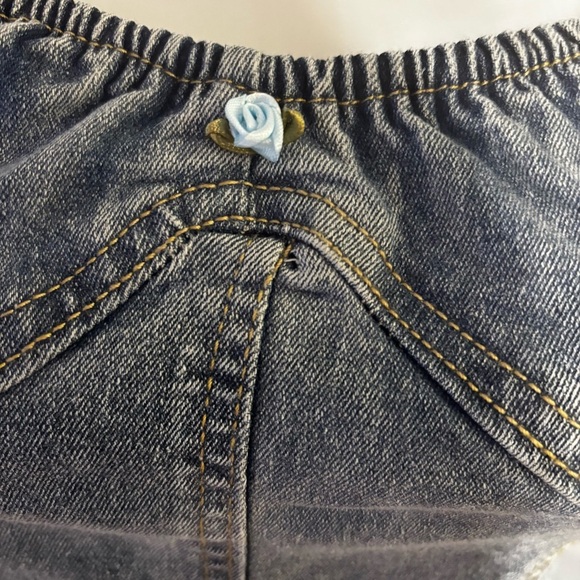 Stylish Strapless Denim Dress - Picture 14 of 14